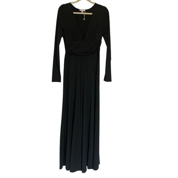 New Baltic Born Arianna Black Maxi Dress Women’s  Size Large 12 14 Formal Gala - Picture 4 of 9